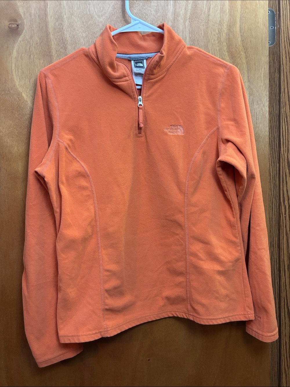 The North Face Women’s Orange Half-Zip Fleece Pullover